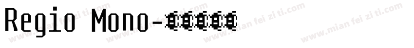 Regio Mono字体转换